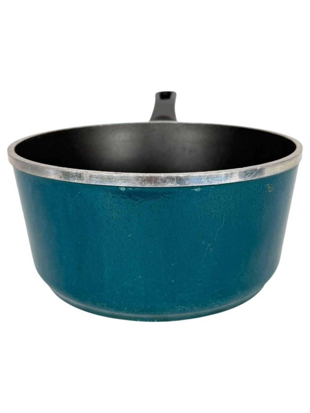2 Vintage Club Aluminum Teal Nonstick Sauce Pans With Lids 1 QT 2 Quart Cookware - Picture 14 of 16